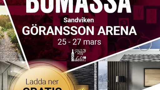 Bomässa i Göransson Arena 25-27 mars